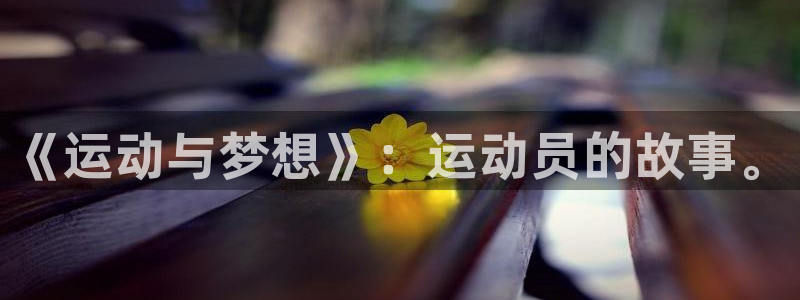 vsport体育在线官网：《运动与梦想》：运动员的故事。