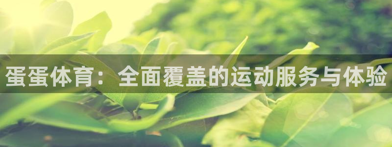 vsport体育：蛋蛋体育：全面覆盖的运动服务与体验